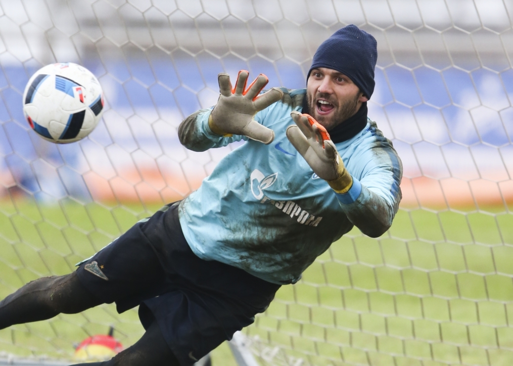 Тренировка «Зенита», перед матчем 1/4 финала Кубка России «Зенит» — «Кубань»