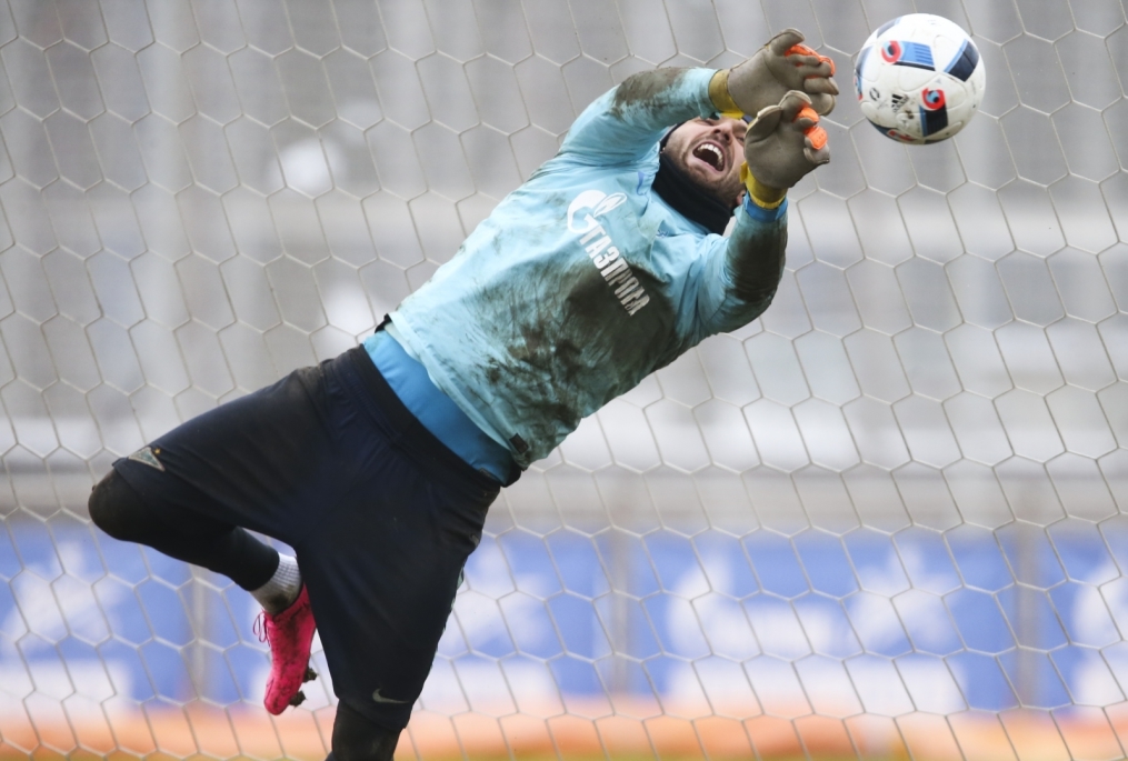 Тренировка «Зенита», перед матчем 1/4 финала Кубка России «Зенит» — «Кубань»