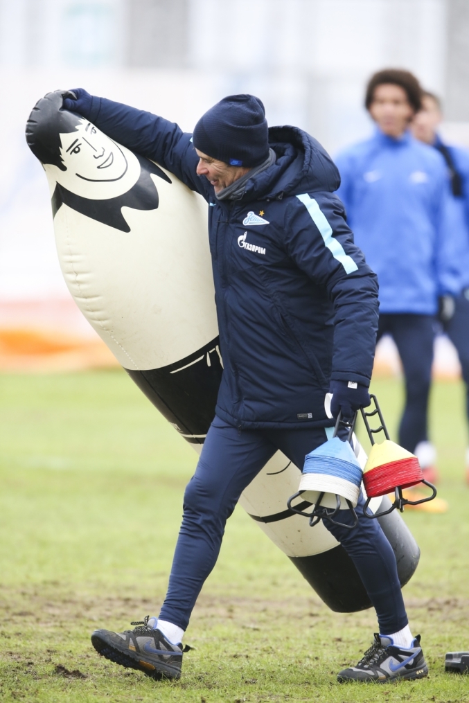 Тренировка «Зенита», перед матчем 1/4 финала Кубка России «Зенит» — «Кубань»