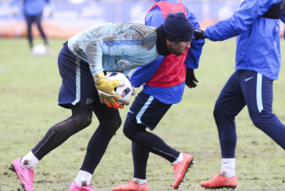 Тренировка «Зенита», перед матчем 1/4 финала Кубка России «Зенит» — «Кубань»