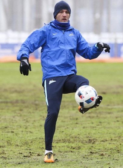 Тренировка «Зенита», перед матчем 1/4 финала Кубка России «Зенит» — «Кубань»