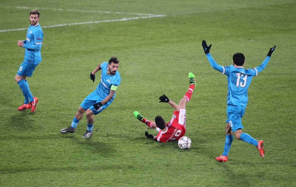 Лига чемпионов УЕФА, 1/8 финала, «Зенит» — «Бенфика»