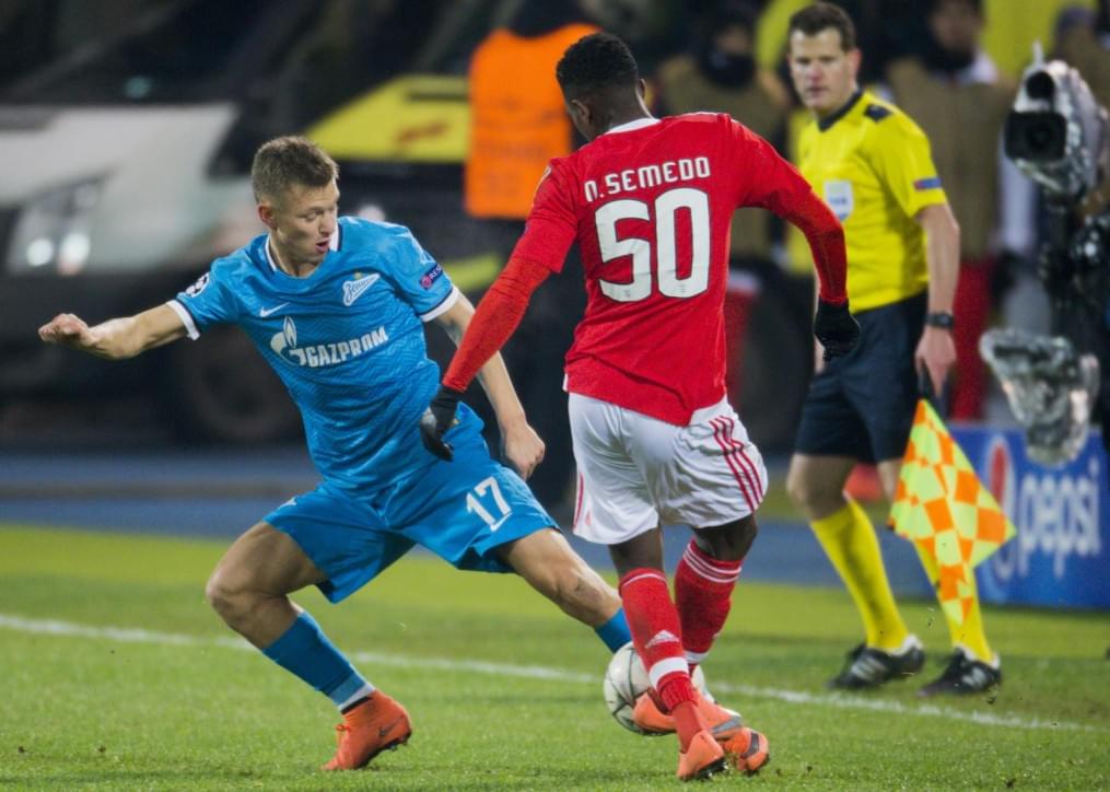 Лига чемпионов УЕФА, 1/8 финала, «Зенит» — «Бенфика»