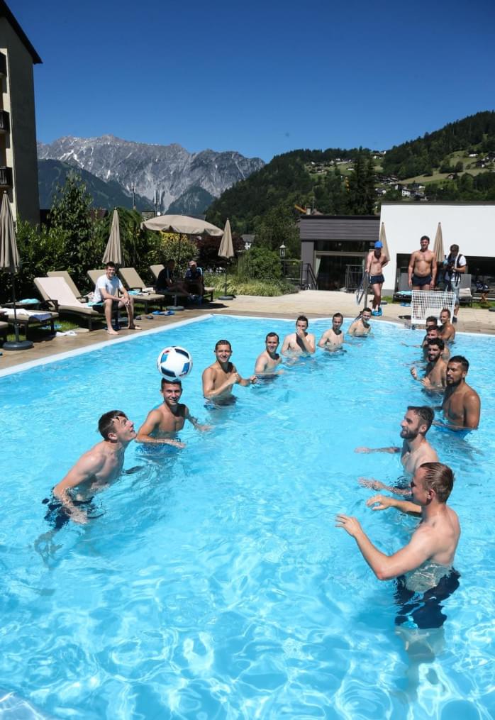 «Газпром»-тренировочные сборы в Австрии: тренировка 23 июня