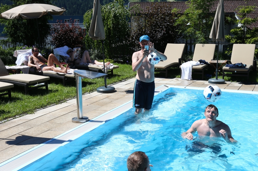 «Газпром»-тренировочные сборы в Австрии: тренировка 23 июня