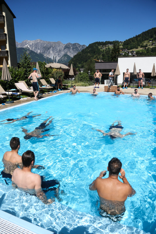 «Газпром»-тренировочные сборы в Австрии: тренировка 23 июня