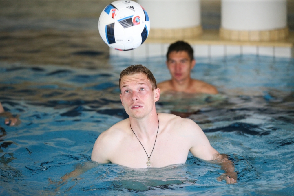 «Газпром»-тренировочные сборы в Австрии: тренировка 23 июня