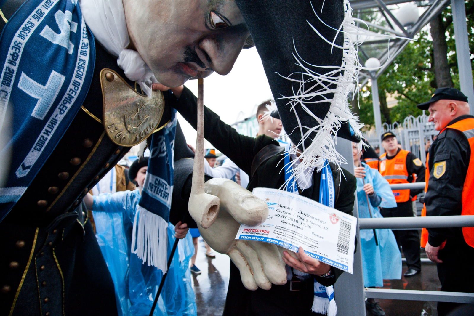 Петр I побывал на матче «Зенита»