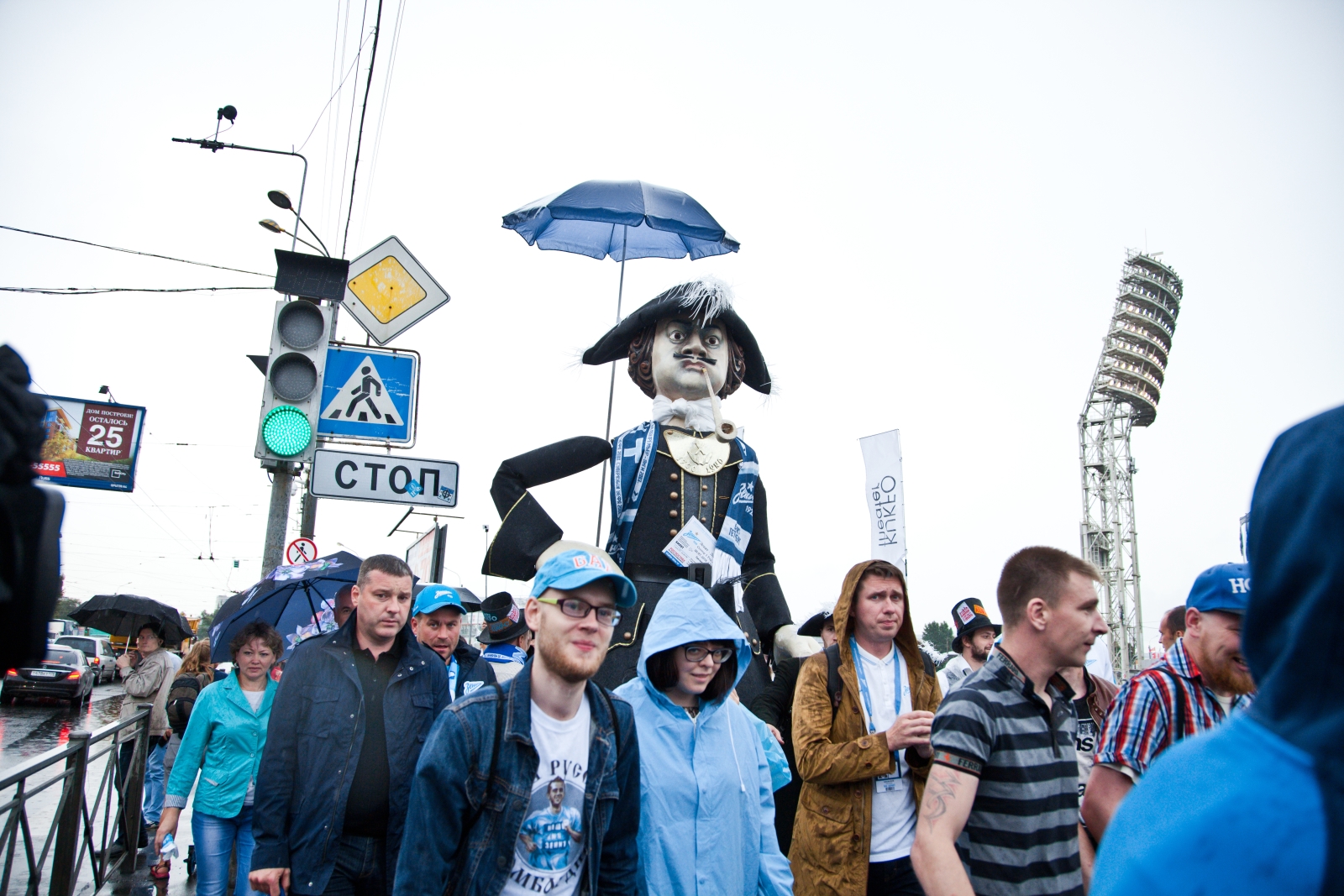 Петр I побывал на матче «Зенита»