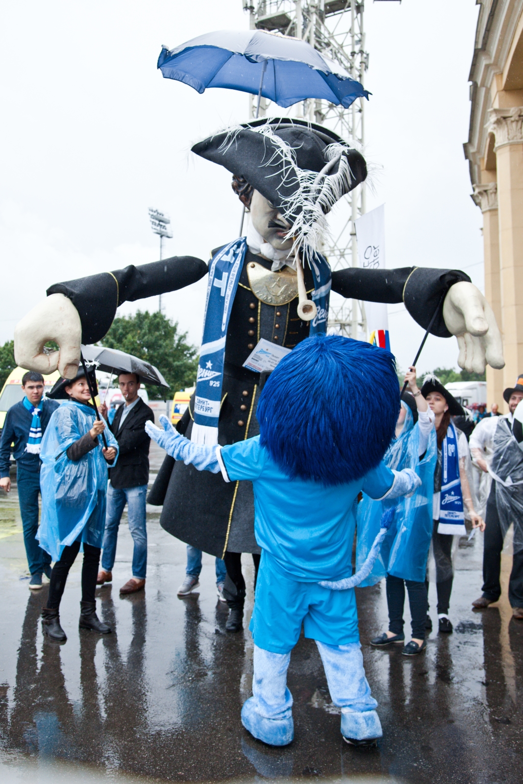 Петр I побывал на матче «Зенита»