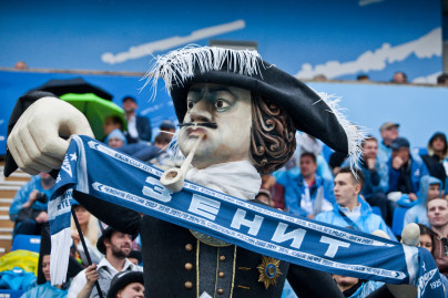Петр I побывал на матче «Зенита»