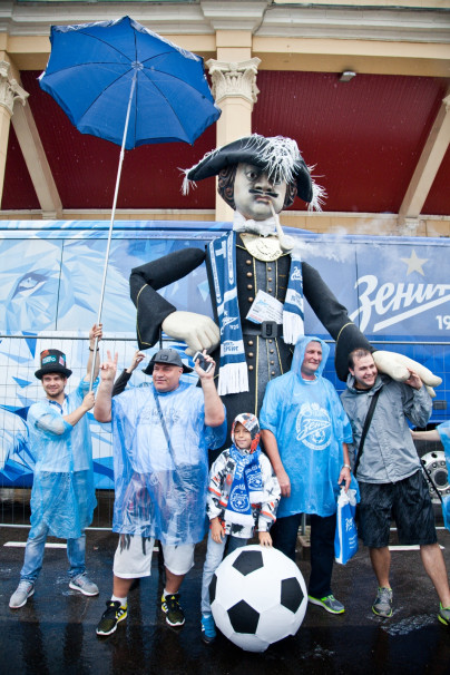 Петр I побывал на матче «Зенита»