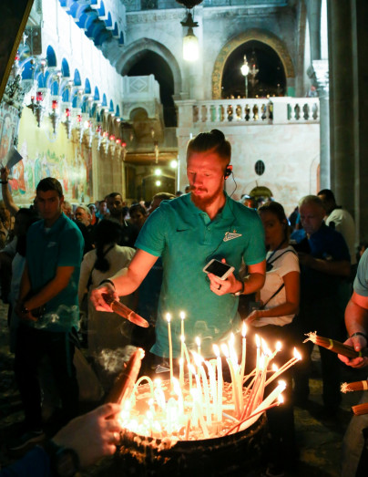 Футболисты и тренеры «Зенита» побывали на экскурсии в Иерусалиме