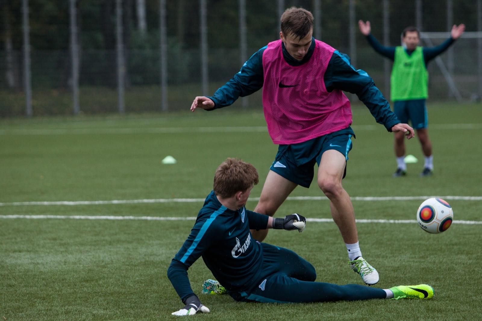 Тренировка «Зенита»-2 перед матчем с «Химками»