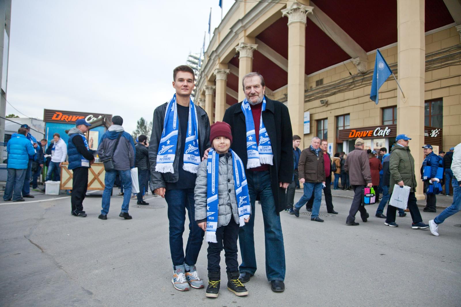 Потомки Дмитрия Дмитриевича Шостаковича на матче «Зенит» — «Спартак»