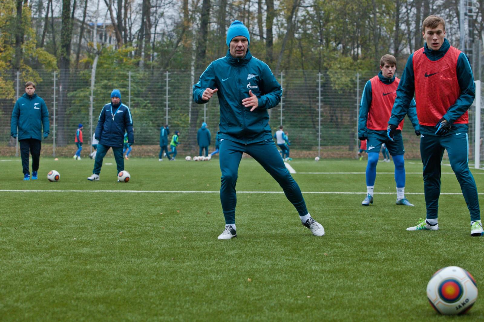 Тренировка «Зенита»-2 перед матчем с «Мордовией»