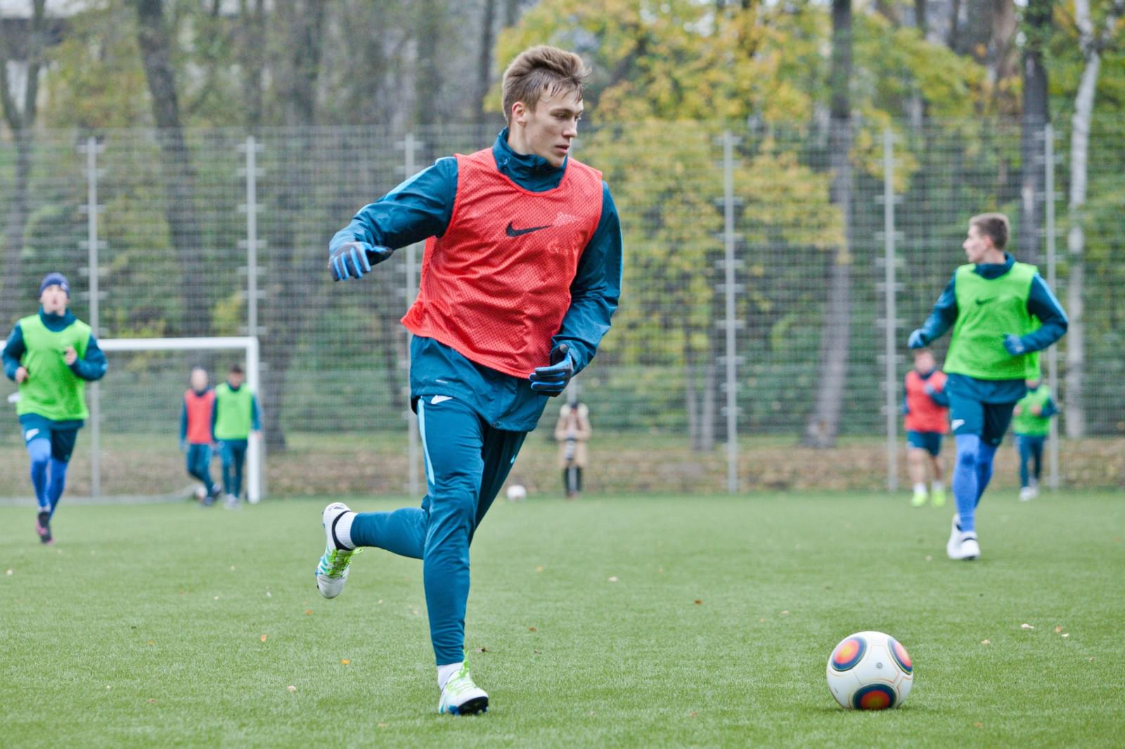 Тренировка «Зенита»-2 перед матчем с «Мордовией»