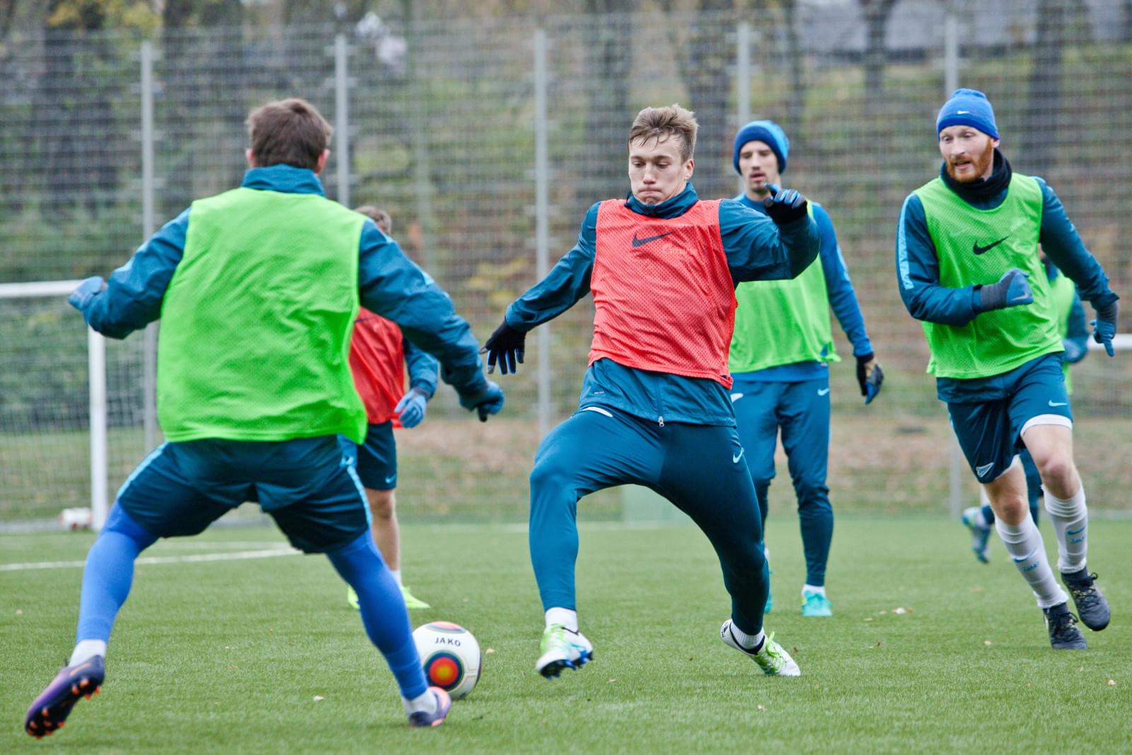 Тренировка «Зенита»-2 перед матчем с «Мордовией»