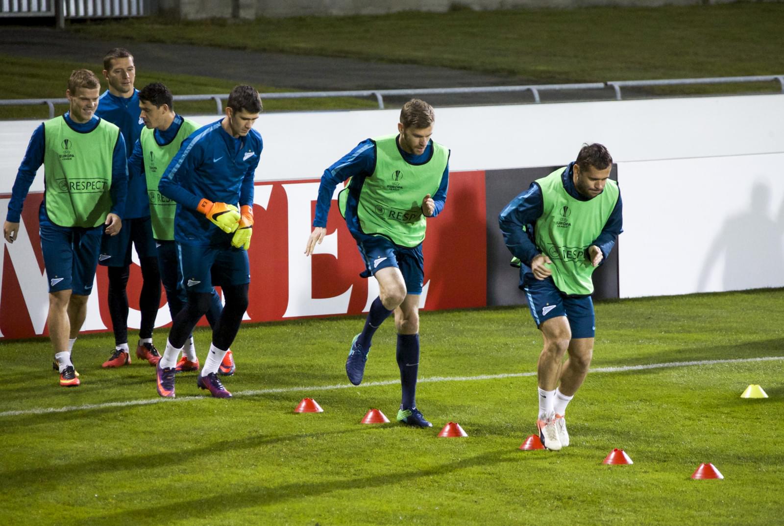 Открытая тренировка «Зенита» перед матчем Лига Европы УЕФА 2016/17 с «Дандолком»