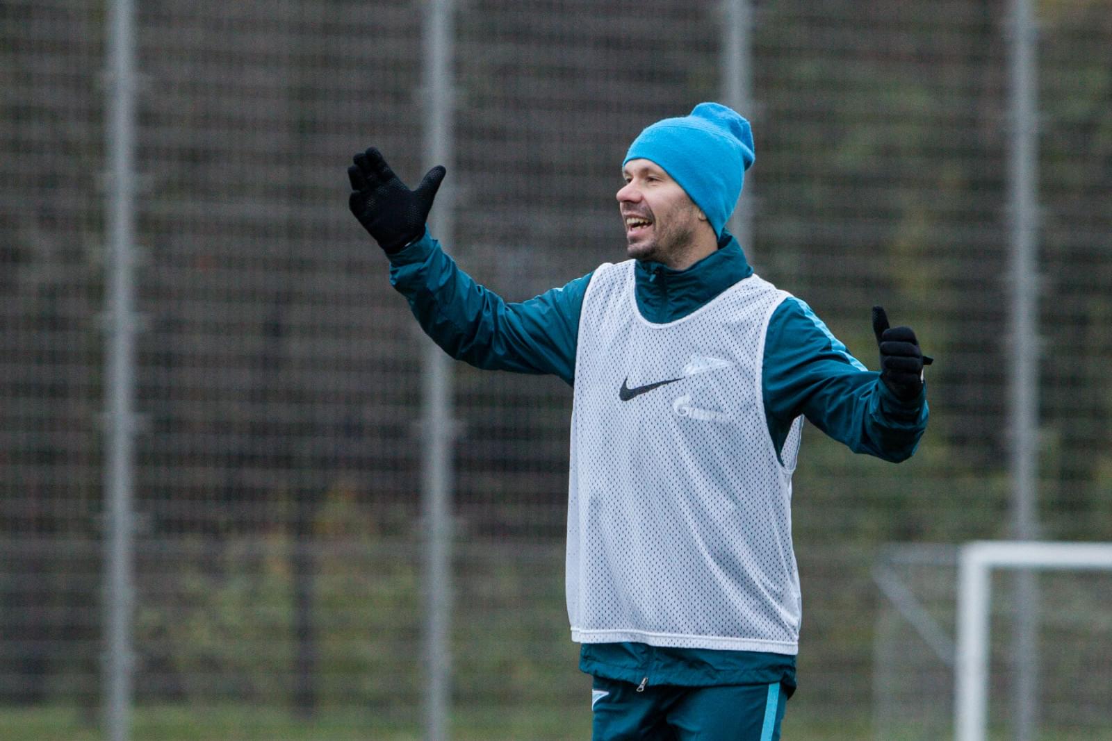 Тренировка «Зенита»-2 перед матчем с «Факелом»