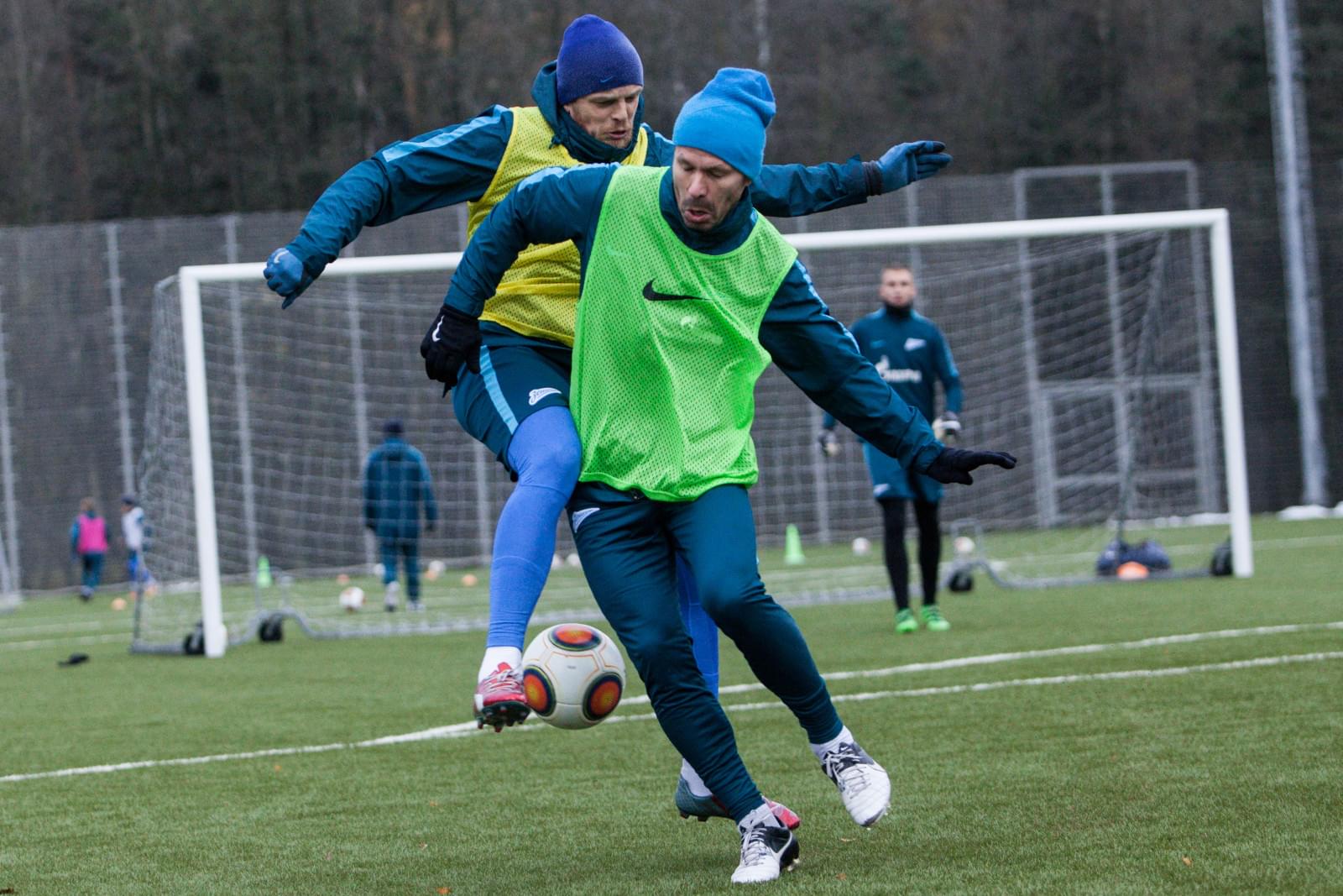 Тренировка «Зенита»-2 перед матчем с «Факелом»