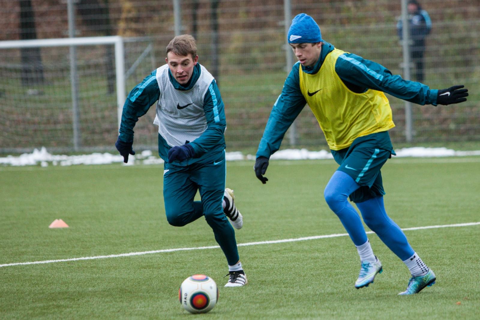 Тренировка «Зенита»-2 перед матчем с «Факелом»