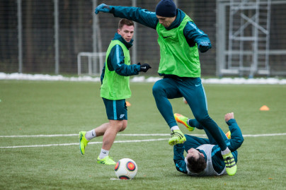 Тренировка «Зенита»-2 перед матчем с «Факелом»