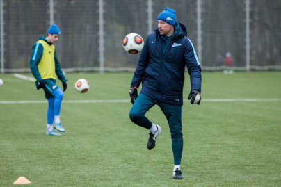 Тренировка «Зенита»-2 перед матчем с «Факелом»