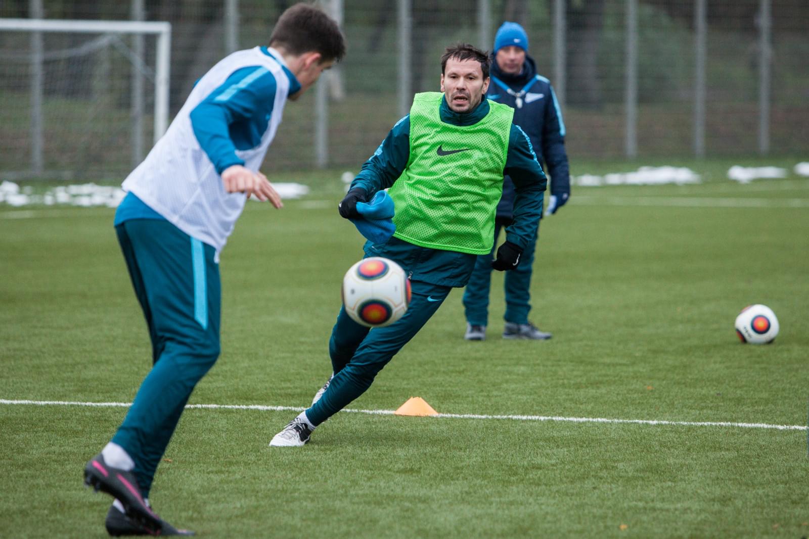 Тренировка «Зенита»-2 перед матчем с «Факелом»