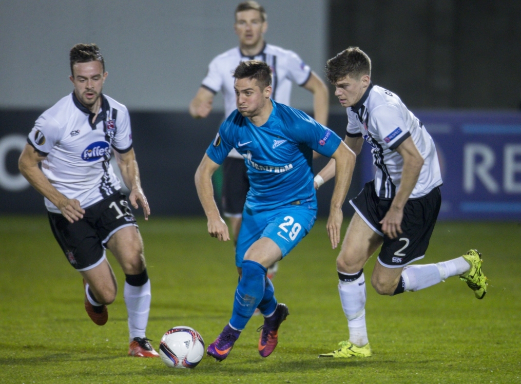 Лига Европы УЕФА 2016/17, 3-й тур группового этапа, «Дандолк» — «Зенит»