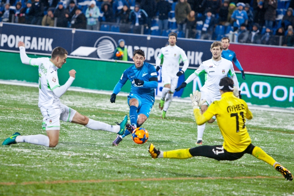 РОСГОССТРАХ-Чемпионат России 2016/17, 16-й тур, «Зенит» — «Уфа»