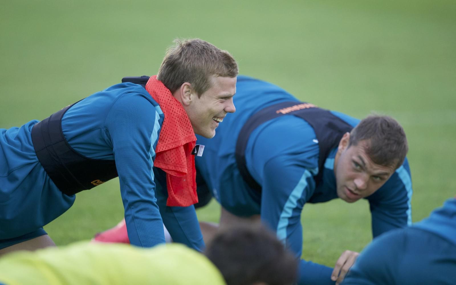 «Газпром»-тренировочные сборы в Дубае: 15 января, вечерняя тренировка