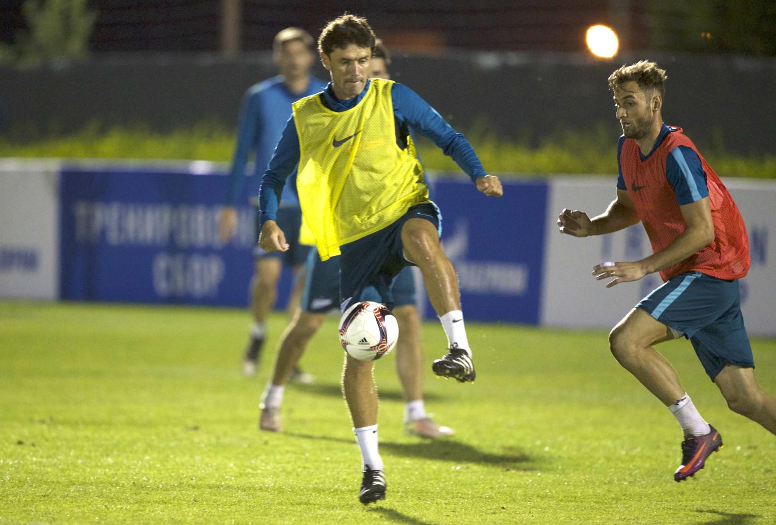 «Газпром»-тренировочные сборы в Дубае: 15 января, вечерняя тренировка