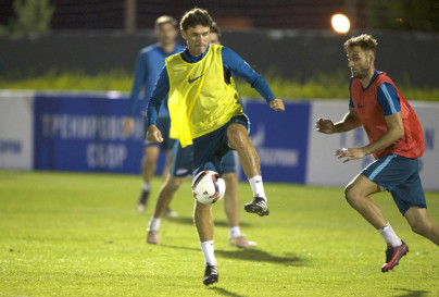 «Газпром»-тренировочные сборы в Дубае: 15 января, вечерняя тренировка