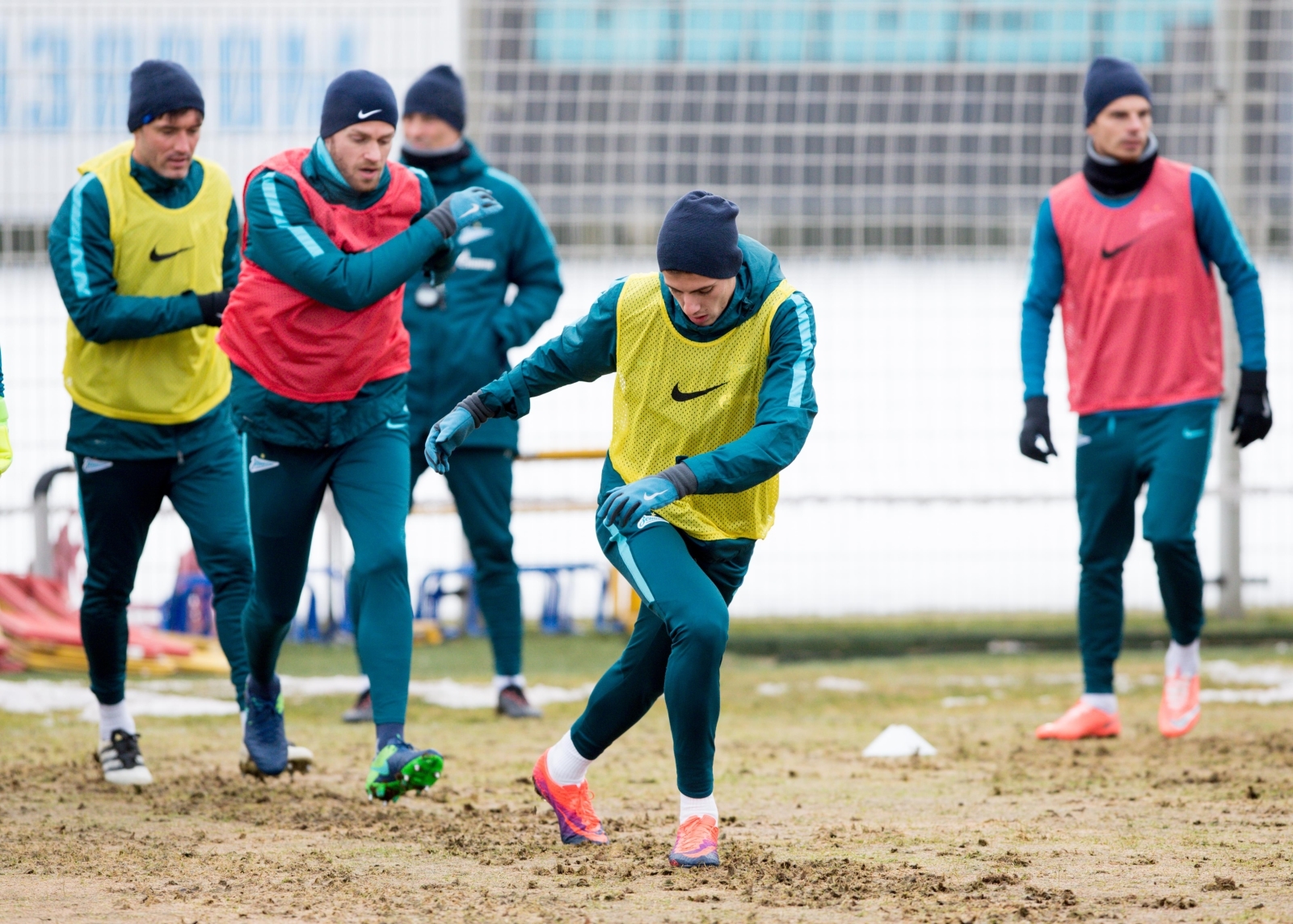 Утренняя тренировка «Зенита» в «Газпром» — тренировочном центре