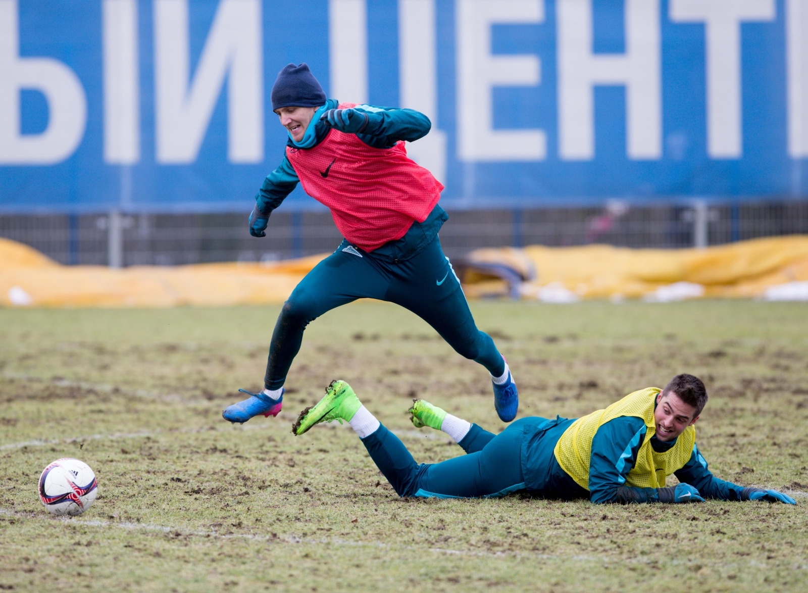 Утренняя тренировка «Зенита» в «Газпром» — тренировочном центре