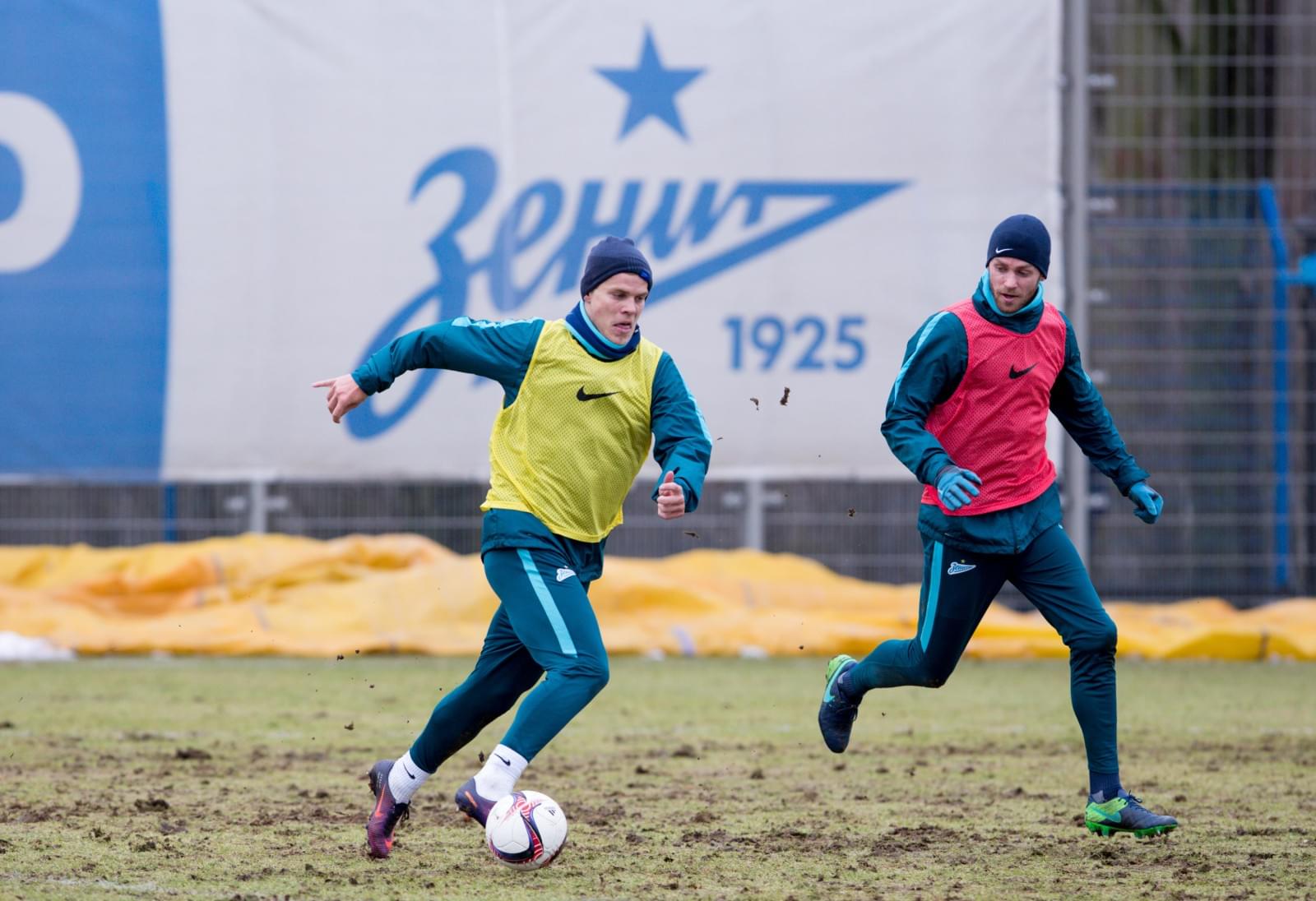 Утренняя тренировка «Зенита» в «Газпром» — тренировочном центре