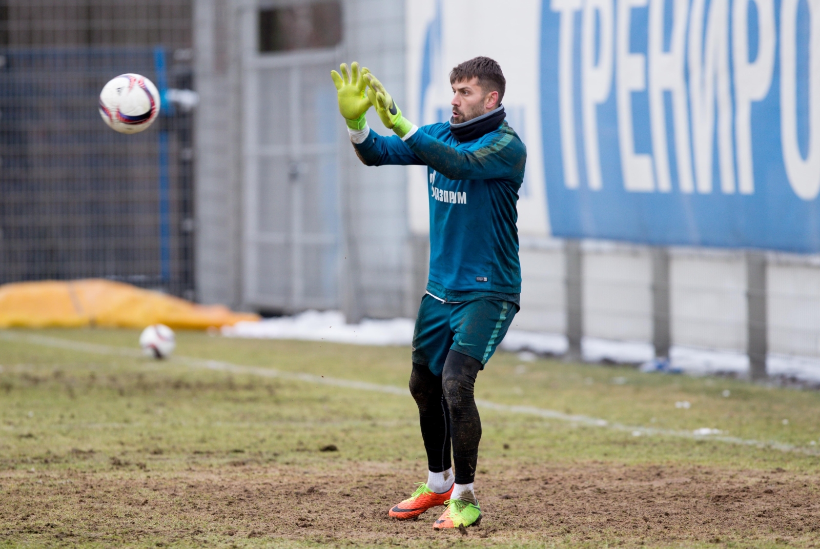 Утренняя тренировка «Зенита» в «Газпром» — тренировочном центре