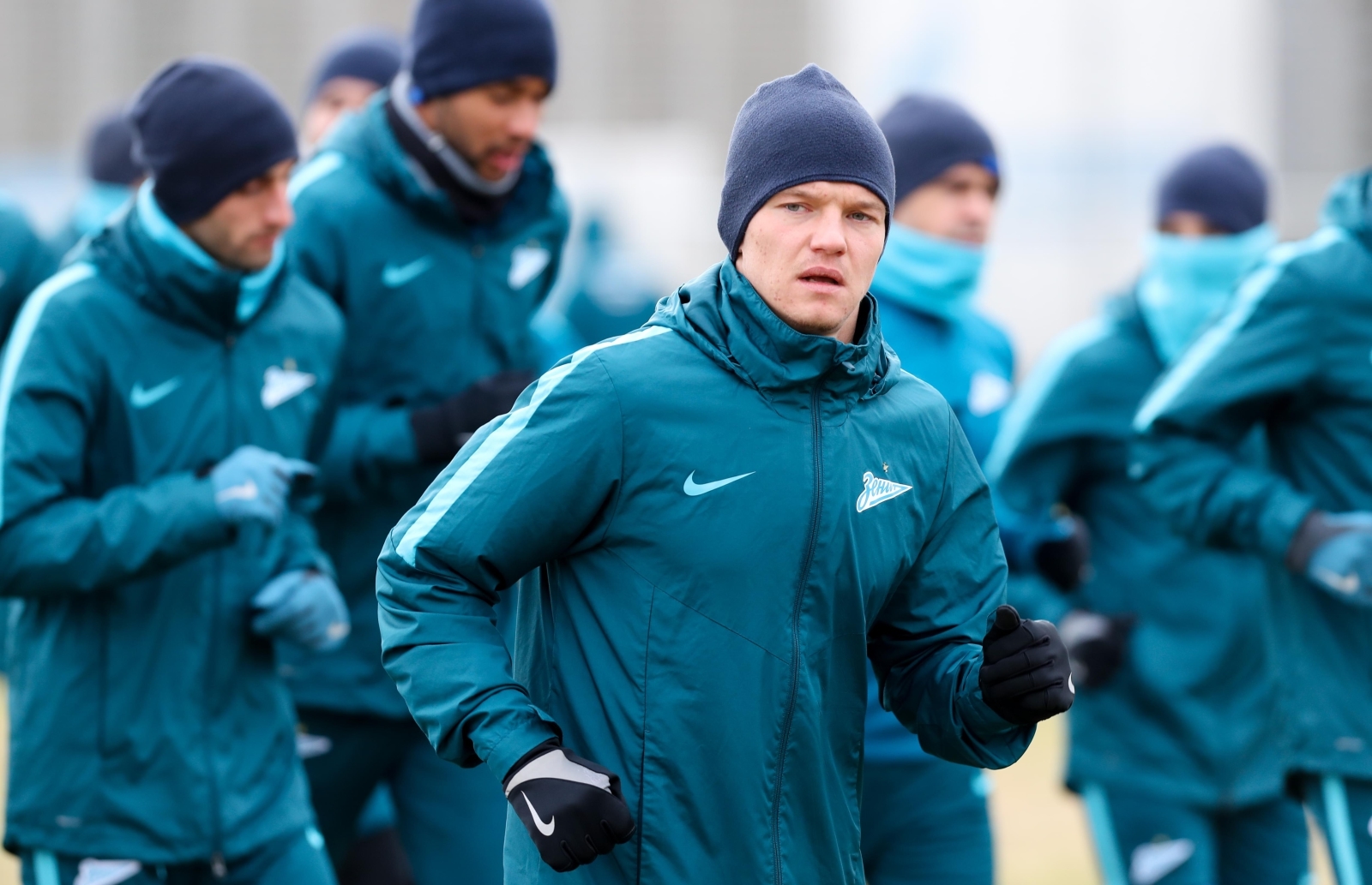 Утренняя тренировка «Зенита» в «Газпром» — тренировочном центре