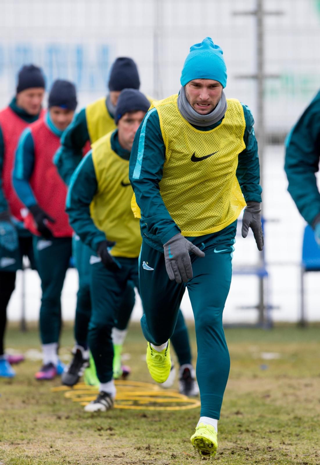 Утренняя тренировка «Зенита» в «Газпром» — тренировочном центре