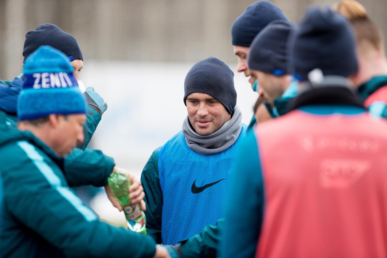 Утренняя тренировка «Зенита» в «Газпром» — тренировочном центре