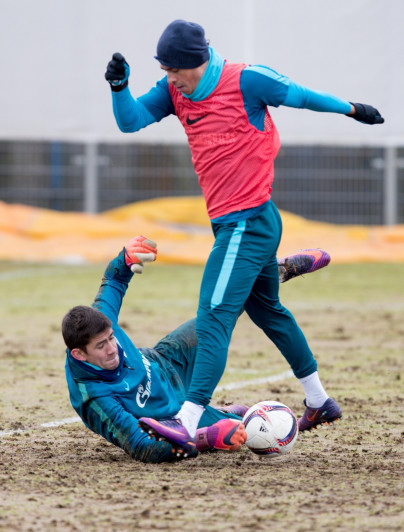 Утренняя тренировка «Зенита» в «Газпром» — тренировочном центре