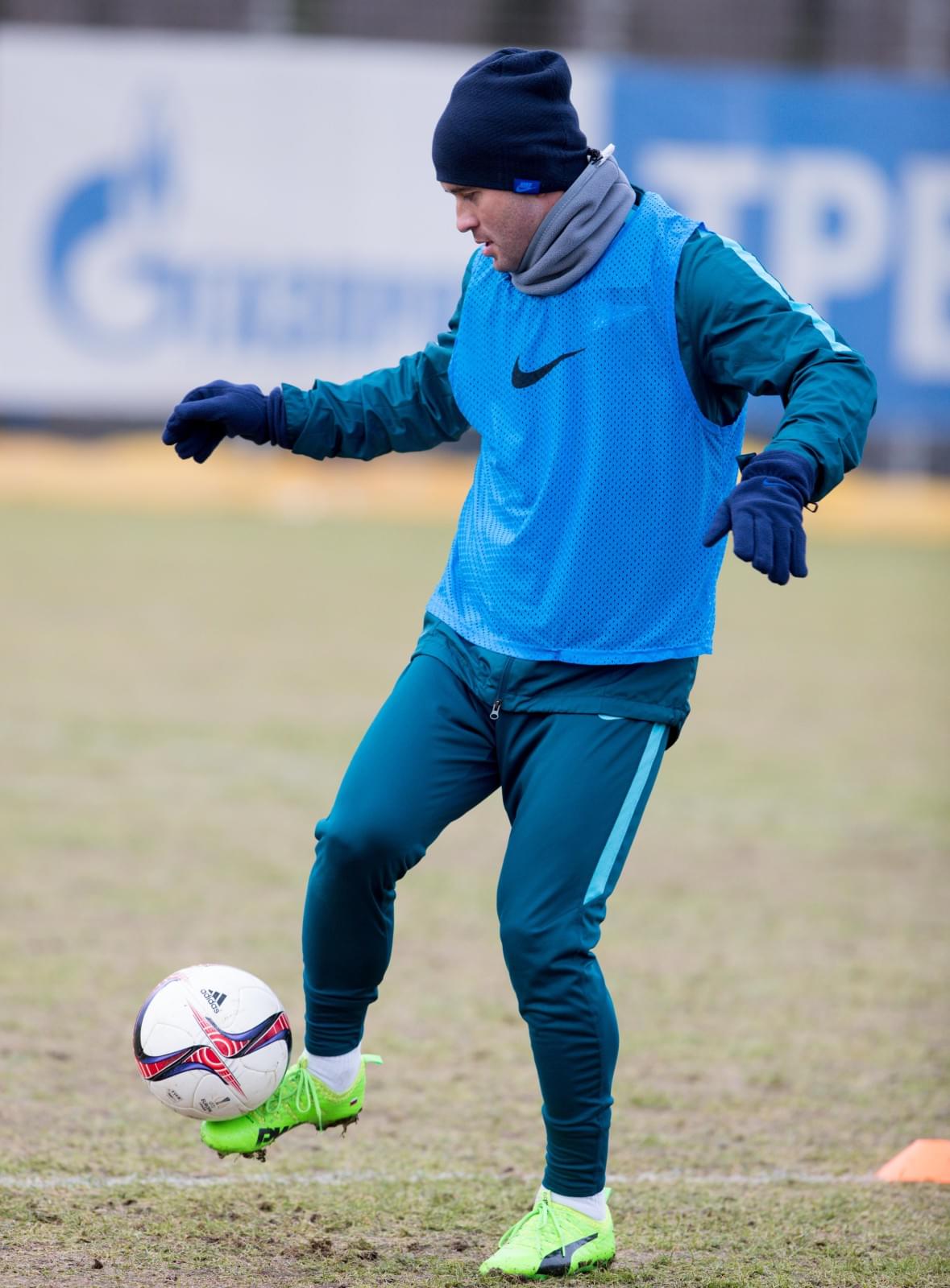 Утренняя тренировка «Зенита» в «Газпром» — тренировочном центре