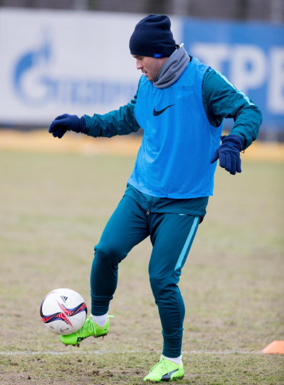 Утренняя тренировка «Зенита» в «Газпром» — тренировочном центре