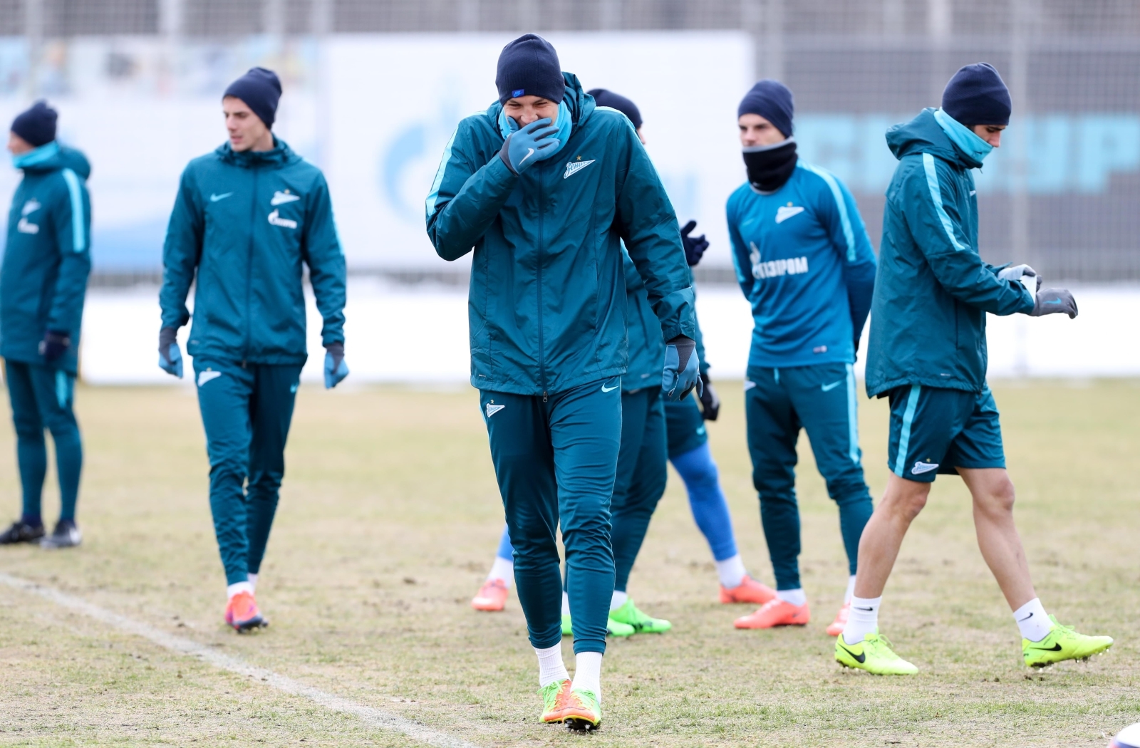 Утренняя тренировка «Зенита» в «Газпром» — тренировочном центре