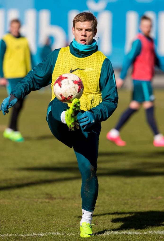 Утренняя тренировка «Зенита» перед матчем с «Рубином»