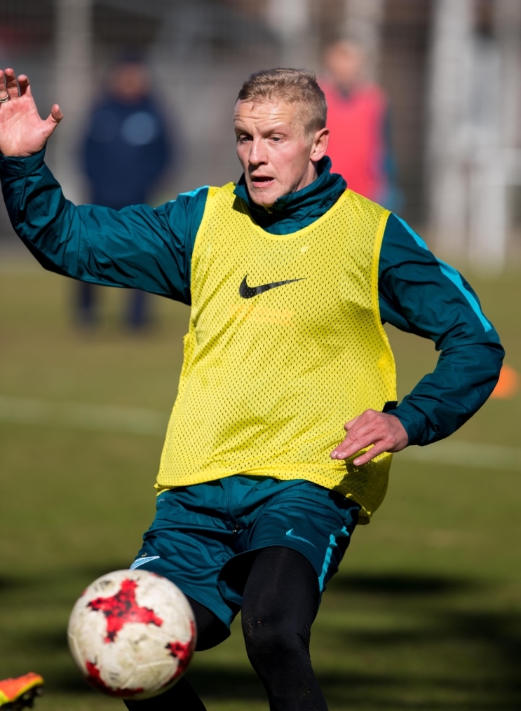 Утренняя тренировка «Зенита» перед матчем с «Рубином»