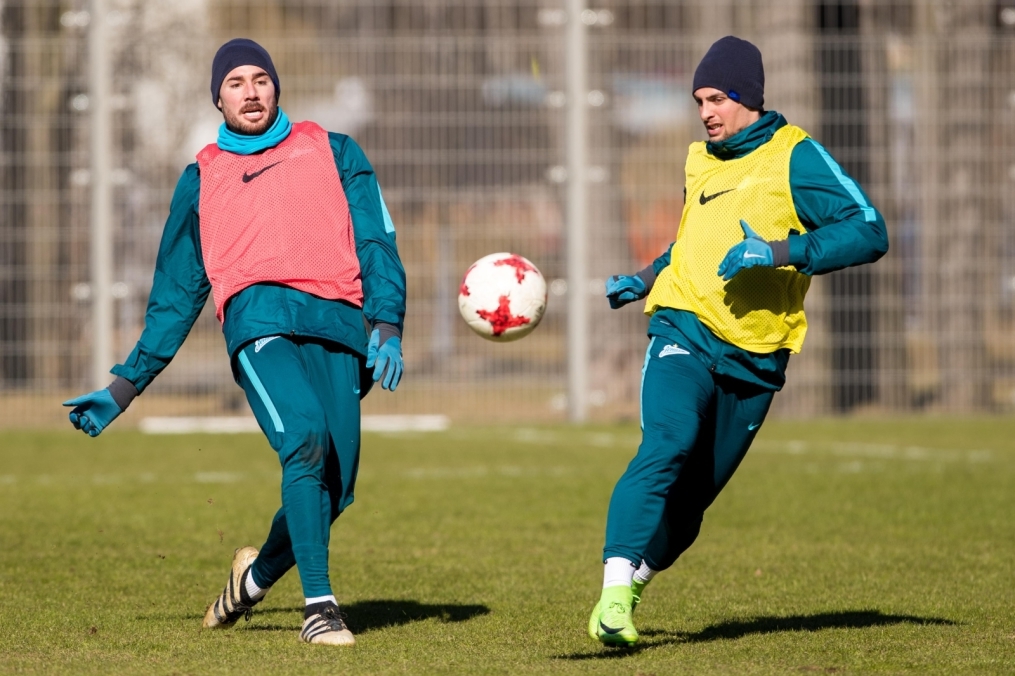 Утренняя тренировка «Зенита» перед матчем с «Рубином»