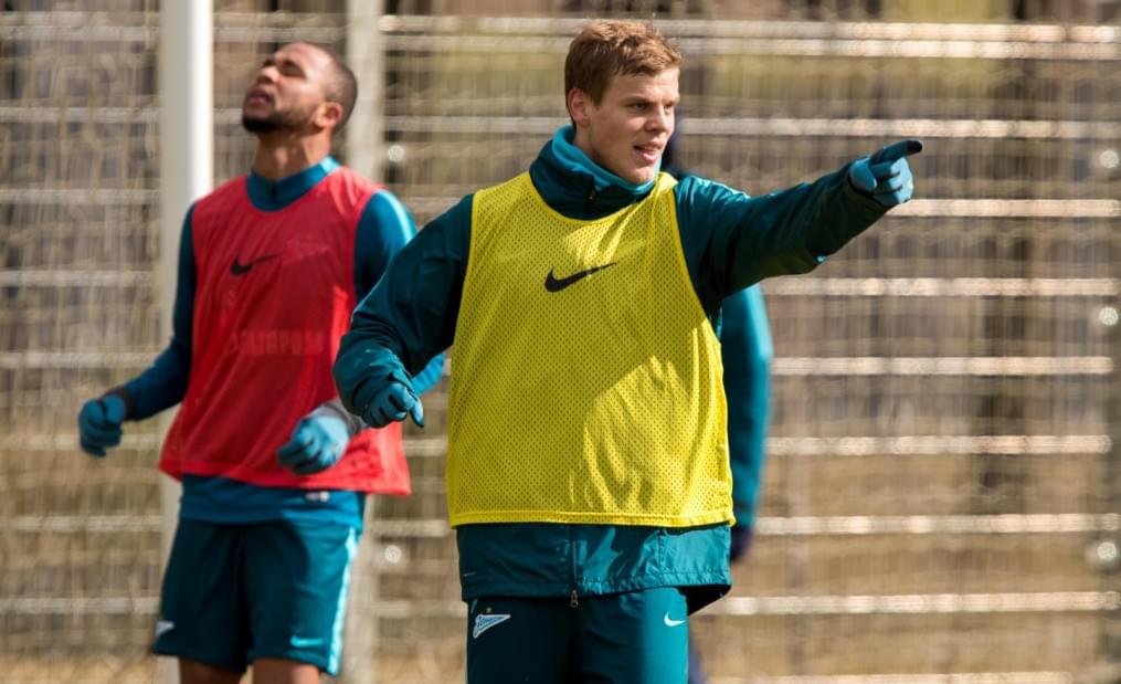 Утренняя тренировка «Зенита» перед матчем с «Рубином»