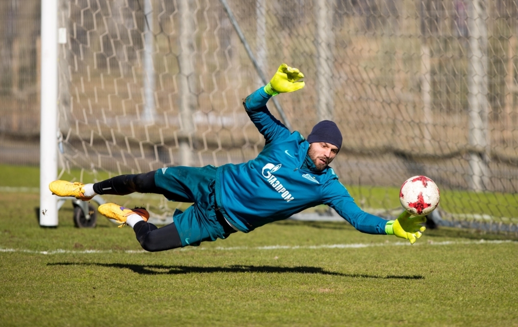 Утренняя тренировка «Зенита» перед матчем с «Рубином»